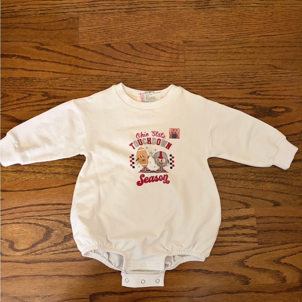 NWT Caden Lane Ohio state toddler sweater onesie